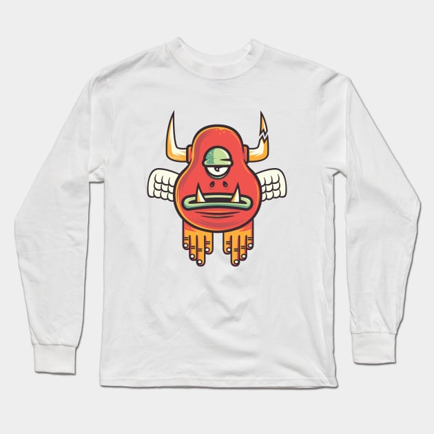 Angry Eggplant Boy Long Sleeve T-Shirt by strangethingsa